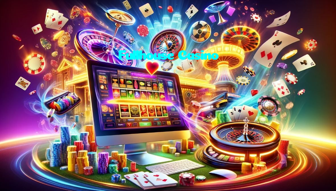 Fullhouse Casino casino presented on mobile device in Pakistan with slots and live games